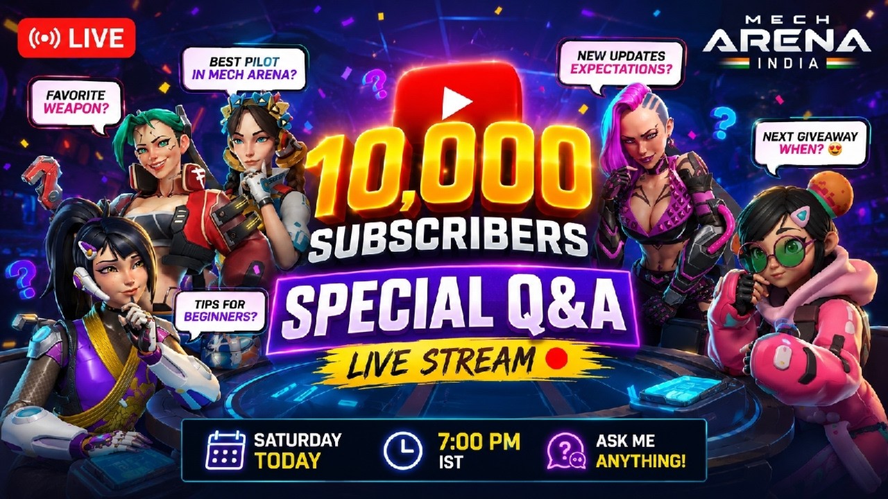 🔴 🎉 10K SUBSCRIBERS CELEBRATION LIVE! 🎁 Q&A + CUSTOM MATCHES + MECH ARENA 🔥