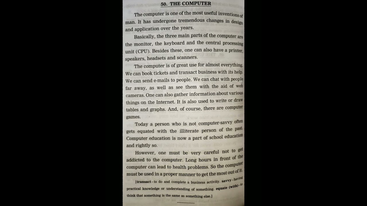 Essay On The Computer | English Writing Skills | Let's Learn Grammar