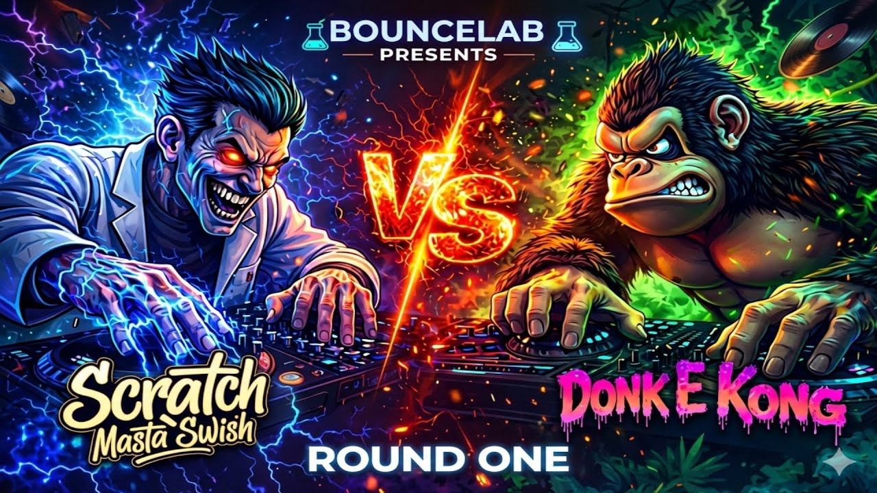 ScratchMastaSwish vs DonkEKong (LIVE DJ Battle) | Round 1 | BounceLab