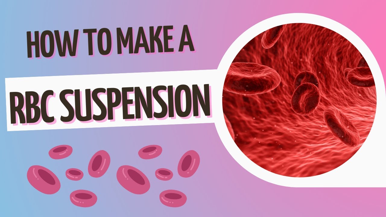 How to Make a Red Blood Cell Suspension-Blood Bank