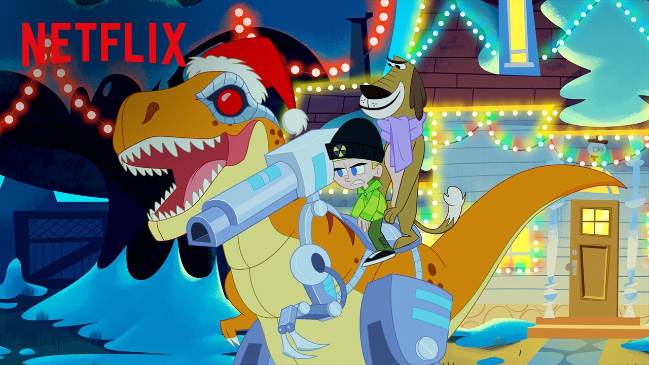 Holiday Light Fight: Christmas Battle Dino Edition 🎄 Johnny Test | Netflix After School