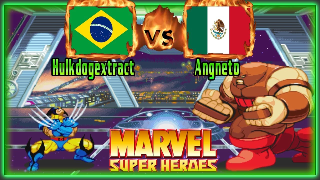 Marvel Super Heroes - Hulkdogextract (BRA) VS (MEX) Angneto [msh] [Fightcade] [FT5] マーベルスーパーヒーローズ