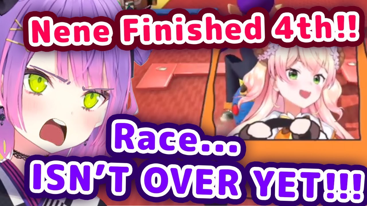 Nene Thought The Race Was Over and Put Down Her Controller, Drops To 11th Place 【ENG Sub/Hololive】