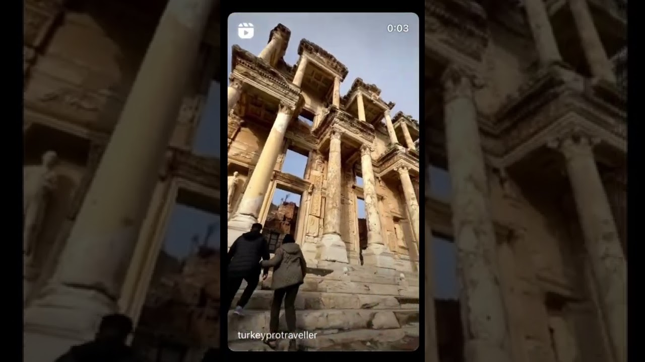 Ephesus magnificent Celsus Library ❤️ #Shorts