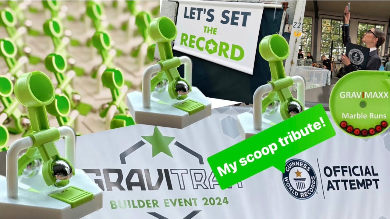 Gravitrax Guinness World Record: my Scoop Tribute was part of it!! 🇳🇱 Stuttgart 2024 🇩🇪