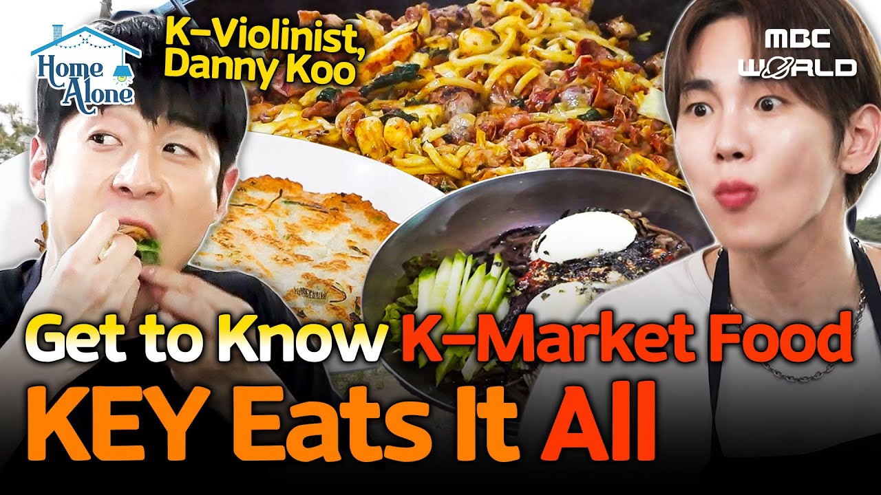[Sub] KEY & Danny Koo's Korean Market Tour & Two Friends Amazed by Korean Chicken Dishes #KEY #KFOOD