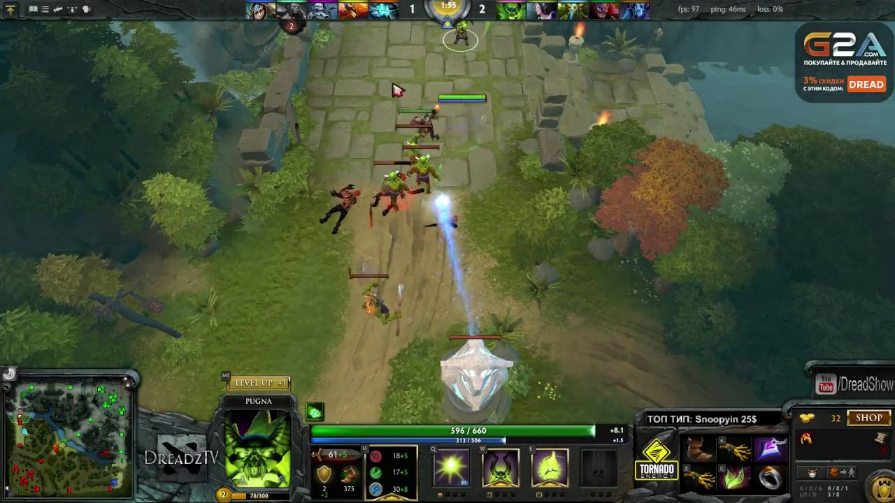 Dread's stream. Dota 2. Pugna, Nature's Prophet, Broodmother + Worms Armageddon / 16.05.2016.[3]