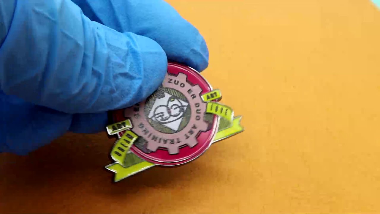 custom soft enamel pin with UV printing  unilapelpin 14