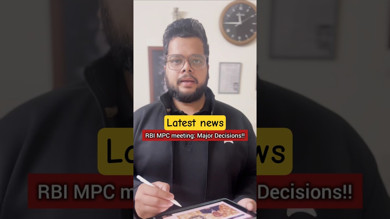 RBI MPC meeting: Major Decisions!! #ytshorts #rbi #rbilatestnews