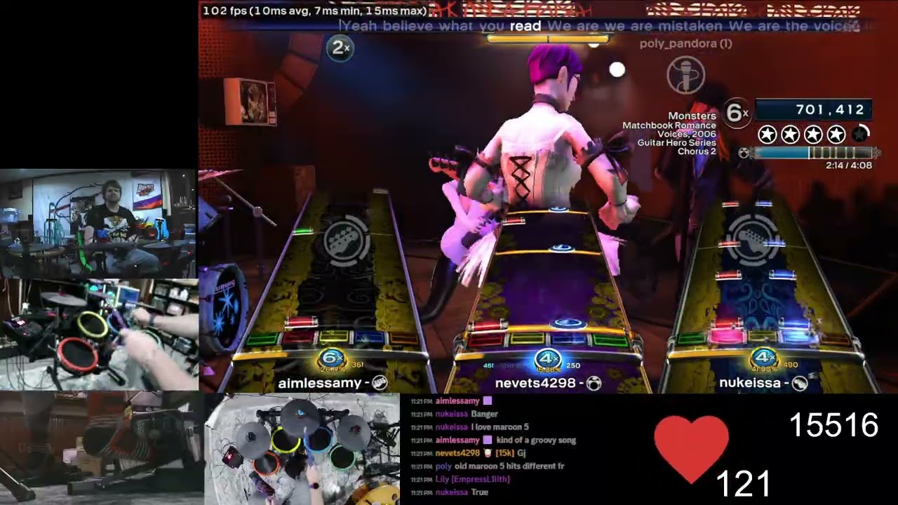 Monsters by Matchbook Romance - Full Band Gold 1s Rock Band 3 Deluxe RPCS3