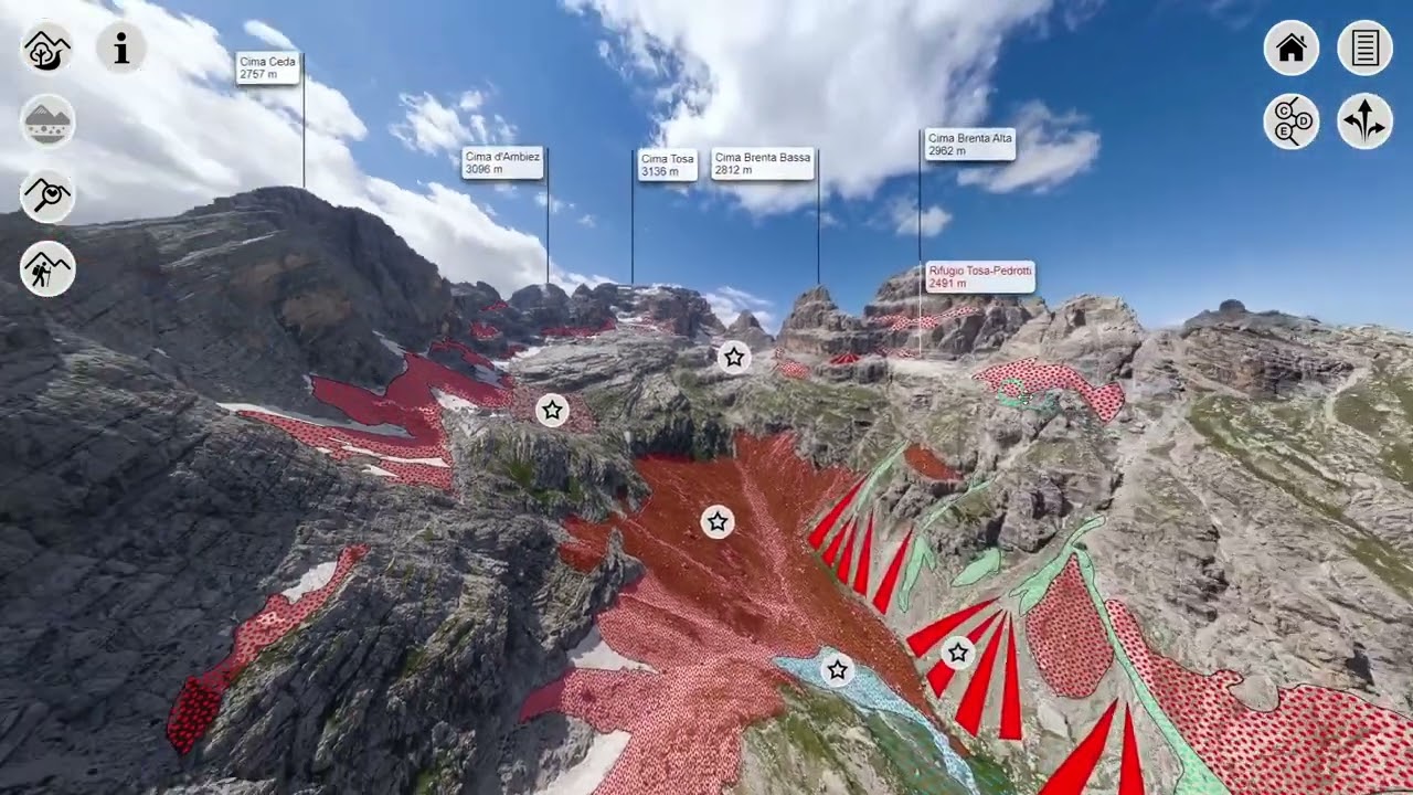 Tutorial for navigating the Dolomites World Heritage Geotrail portal