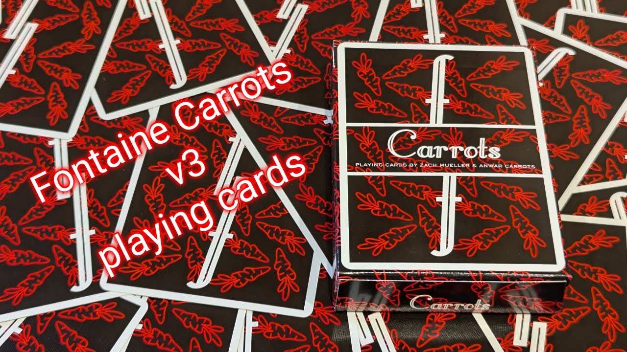 Daily deck review day 329 - Fontaine Carrots v3 playing cards By Zach Mueller and Anwar Carrots