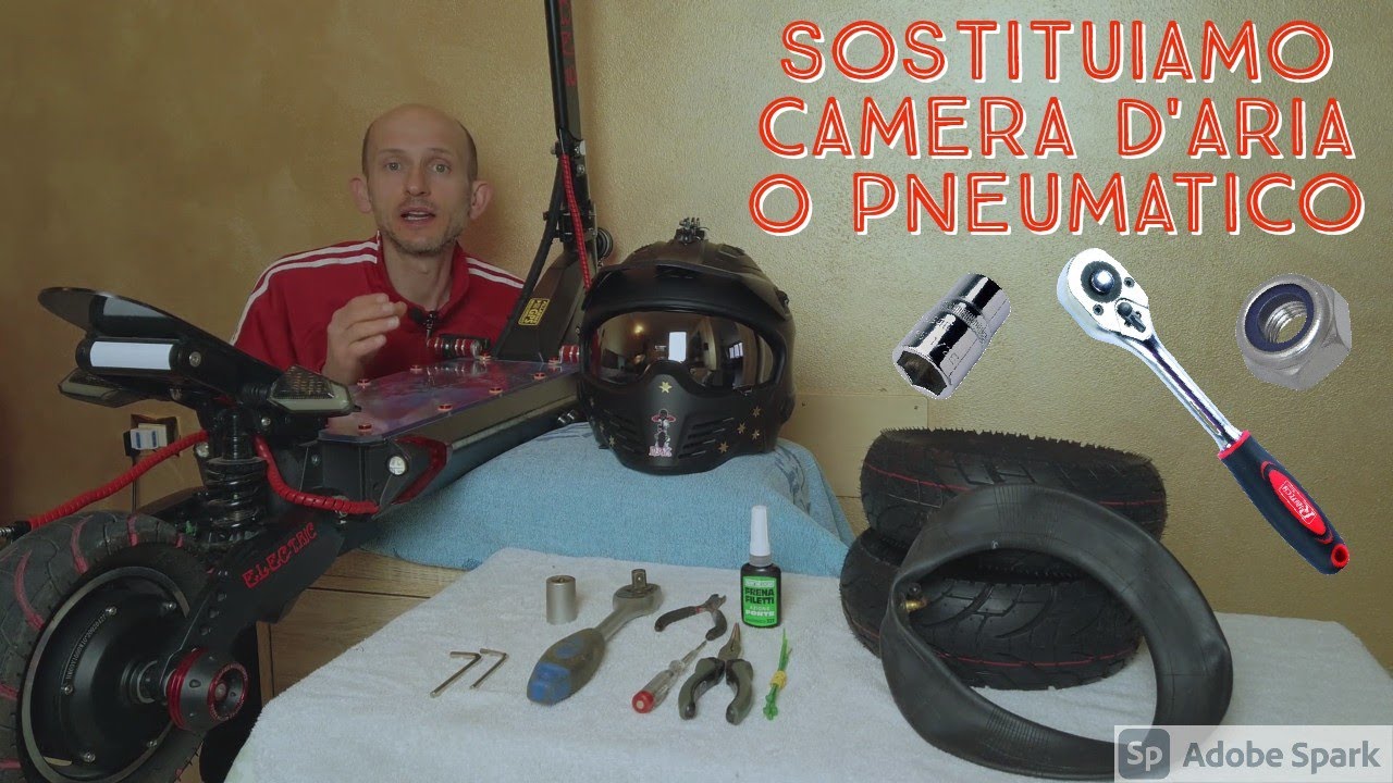 SOSTITUZIONE CAMERA D'ARIA O PNEUMATICO SU MONOPATTINO BLADE 10 - ESKOOT O SIMILARI - RUOTE DA 10