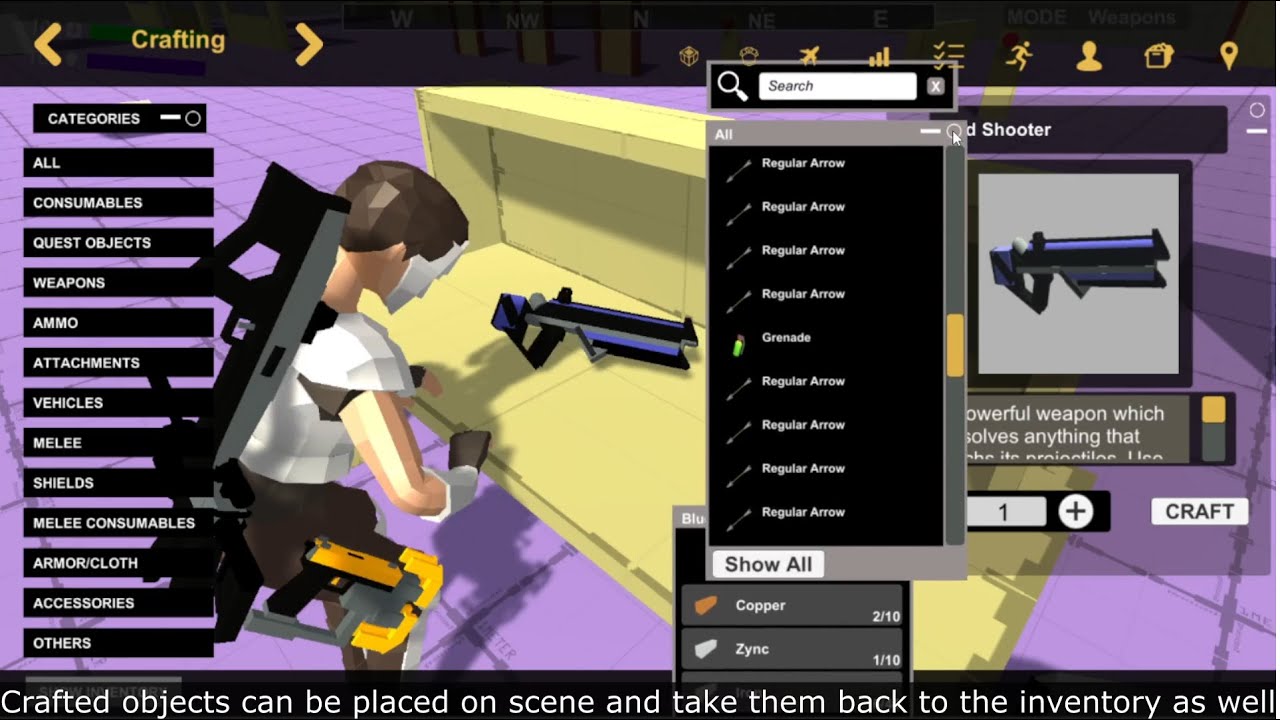 Game Kit Controller (GKC) Crafting System Preview 3.4