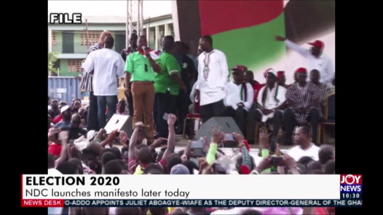 Election 2020: NDC launches manifesto today - News Desk on JoyNews (7-9-20)