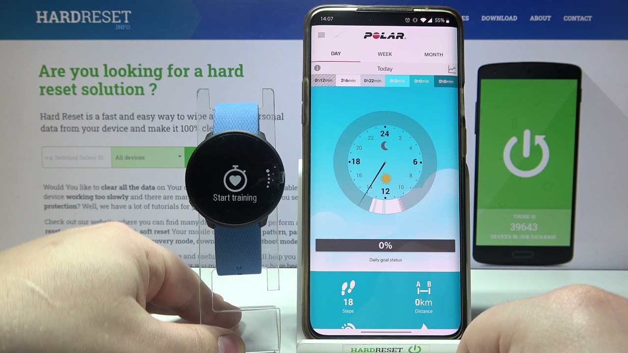 Как подключить POLAR Unite к смартфону — Bluetooth-соединение / Сопряжение устройств