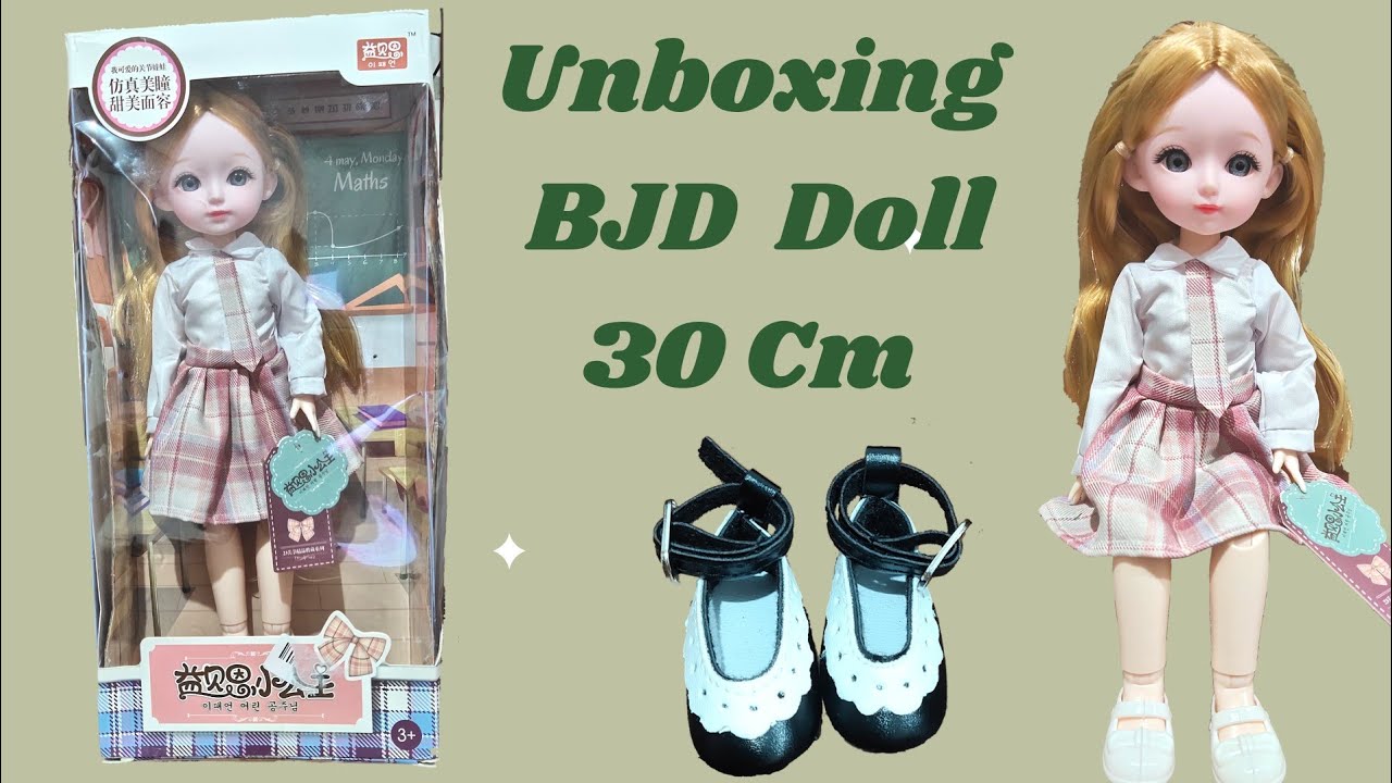Unboxing Boneka BJD 30 cm  1/6 Doll & Sepatu BJD