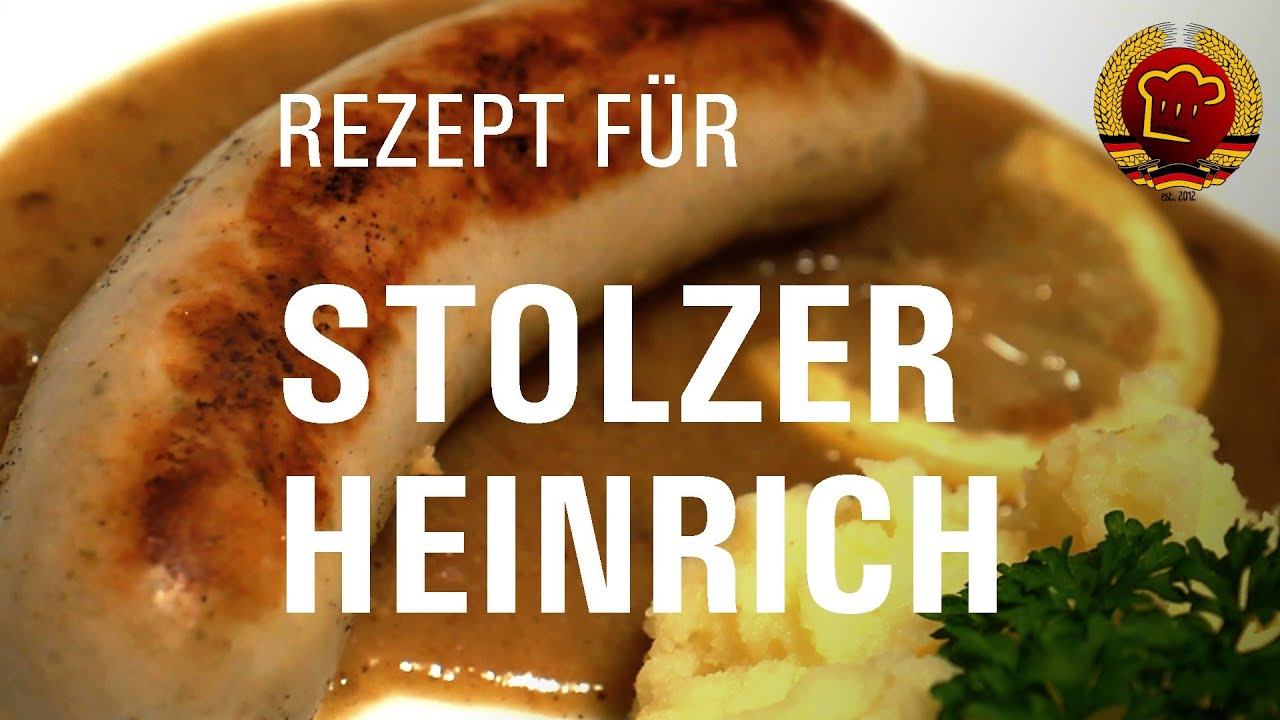 Bratwurst mal ganz anders mit diesem alten DDR Rezept für Stolzer Heinrich