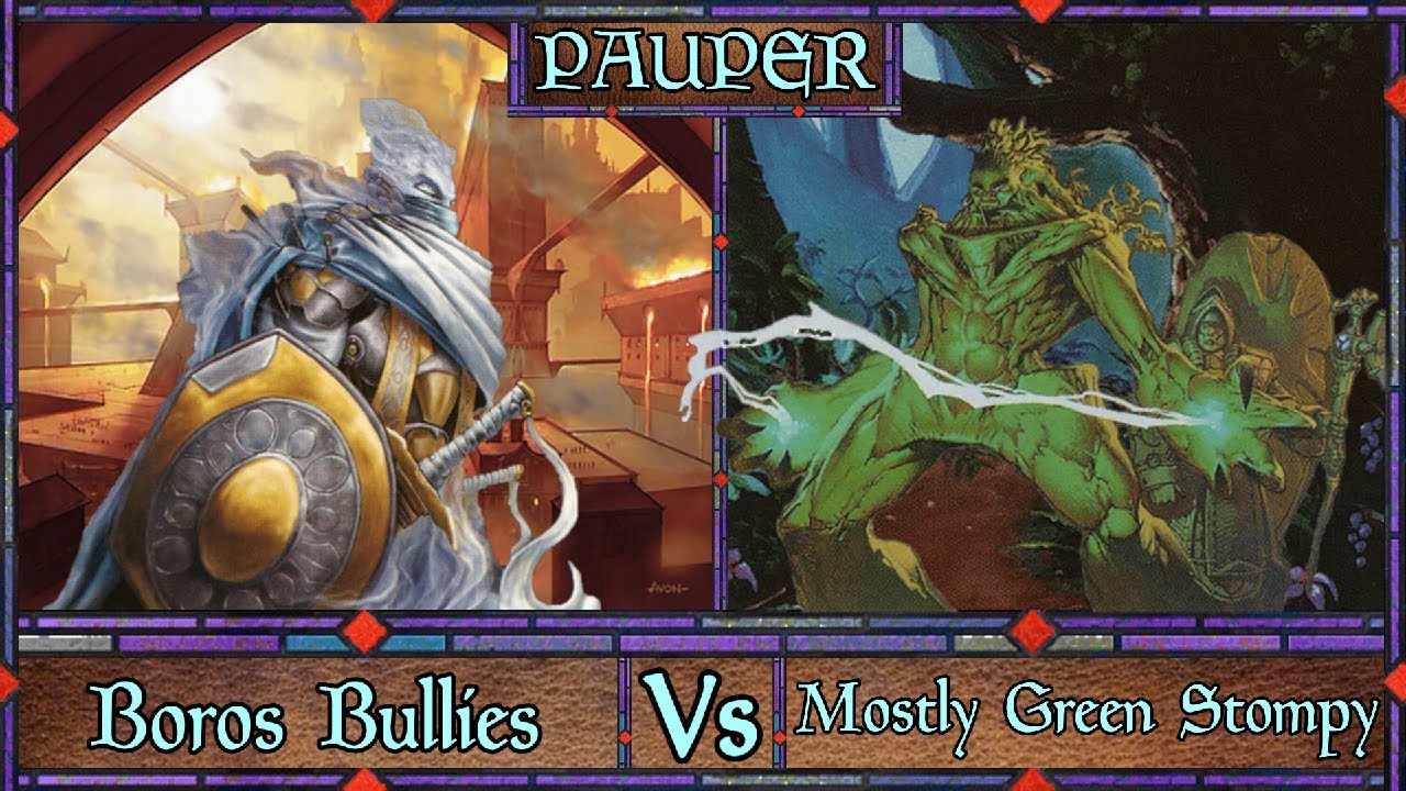 An Epic Confrontation... - Boros Bullies Vs Mono Green Stompy - Paper Pauper Match & Deck Tech