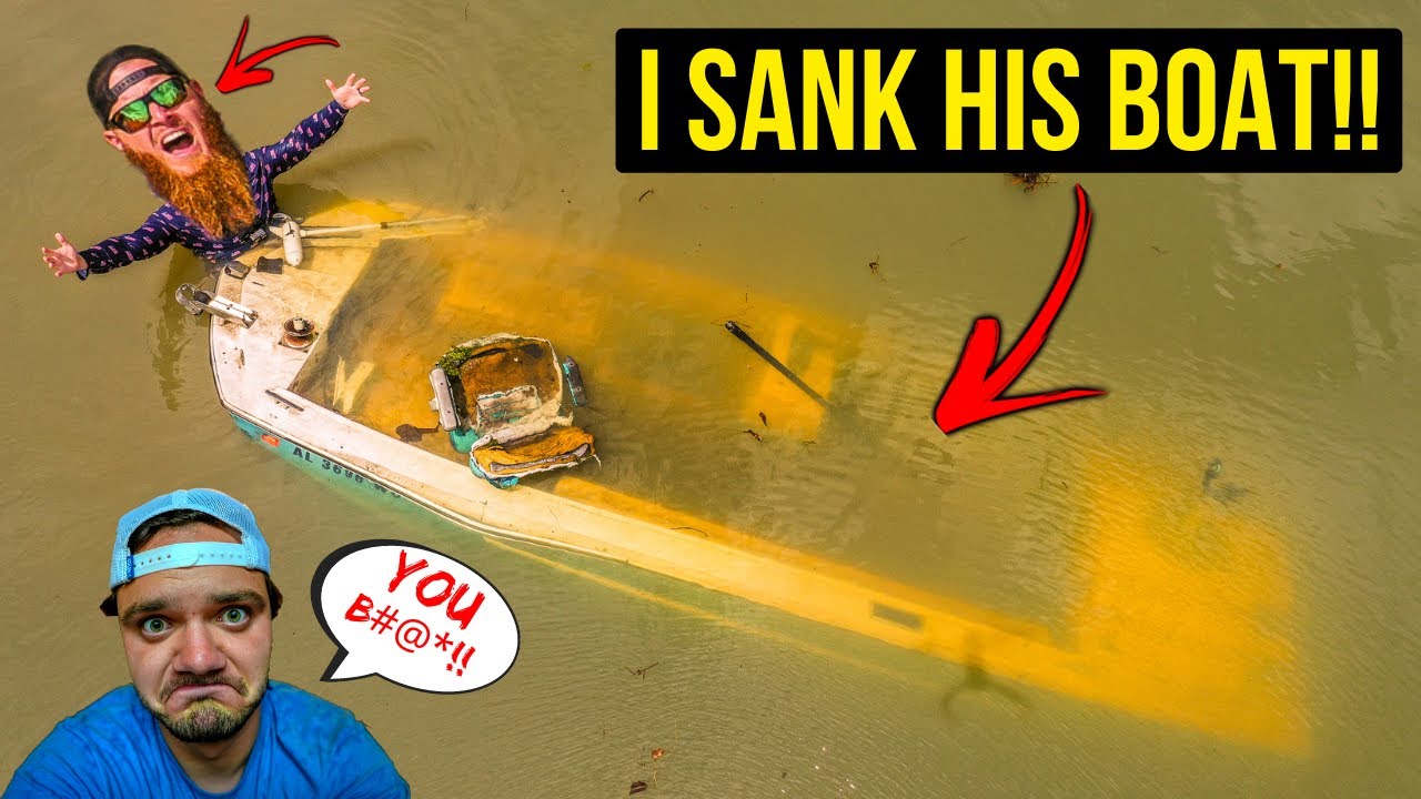 I SANK AYO's New Boat...I'm sorry!!!