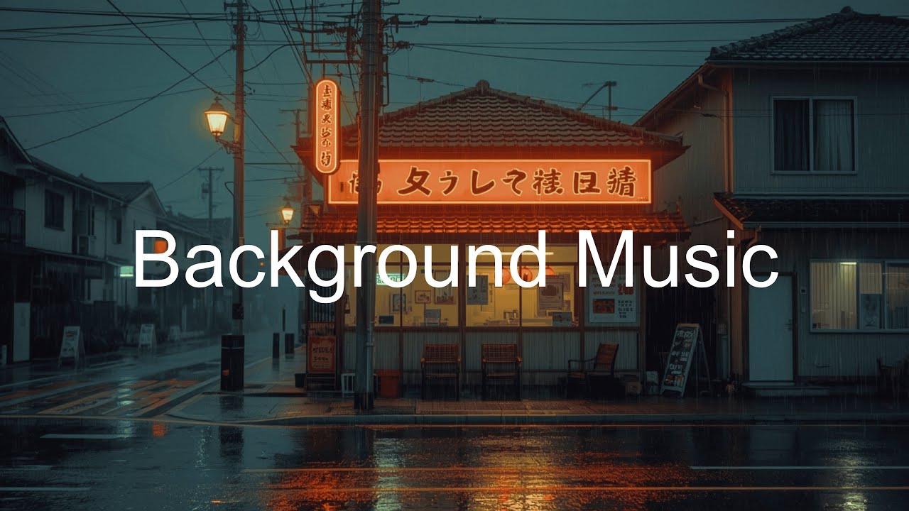 Midnight Japan Lofi Rain Glow