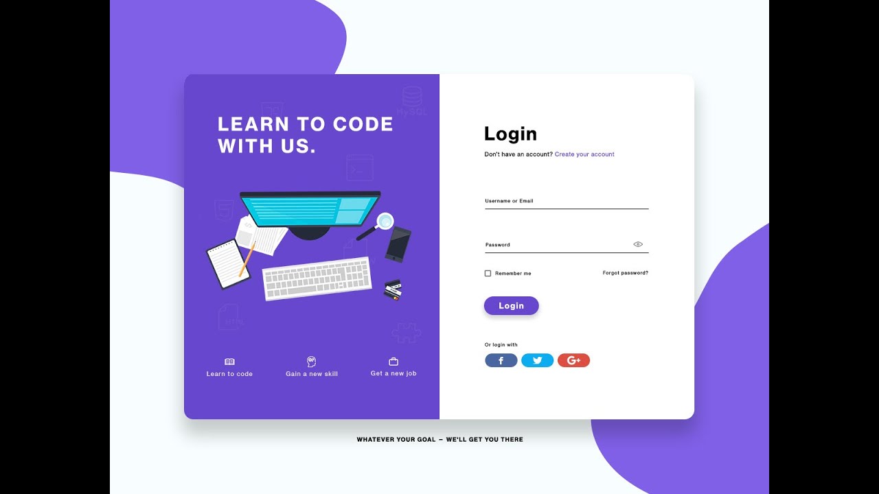 Modern Login UI Design - Netbeans And Scene Builder