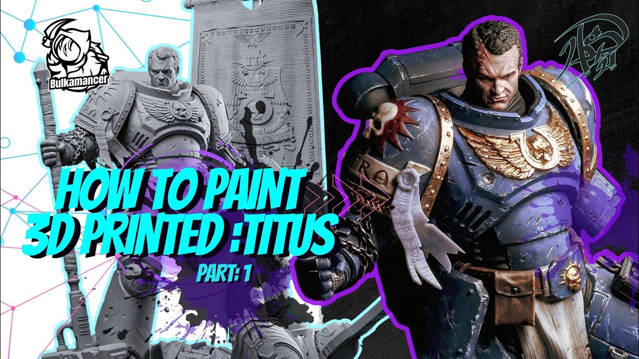 Painting 3D printed Titus from Space Marine 2 (Part 1) by Bulkamancer