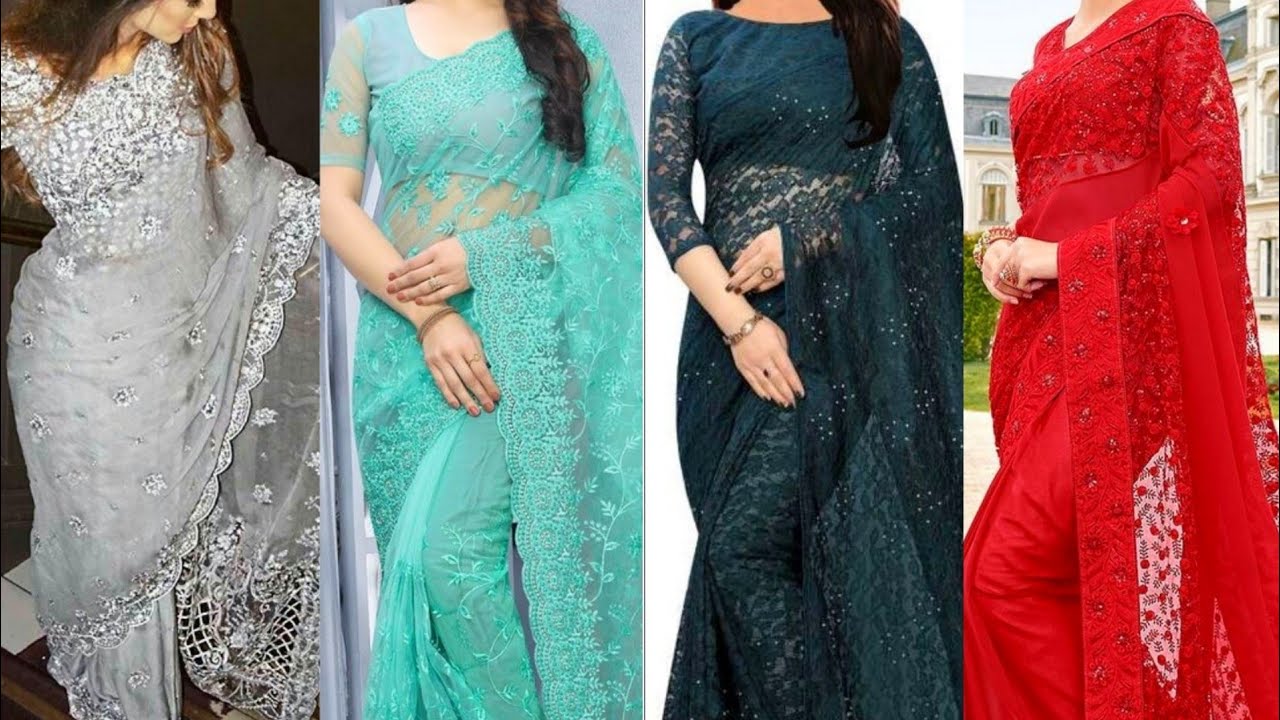Latest Net Saree Designs 2020|Net Saree Designs Collection 2020|Latest Indian #Net #Saree #Designs