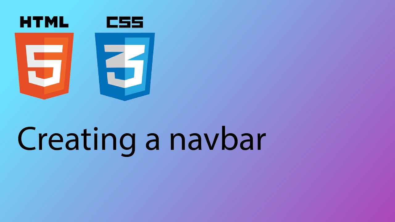 HTML & CSS 2020 Tutorial 35 - Creating a simple navbar menu