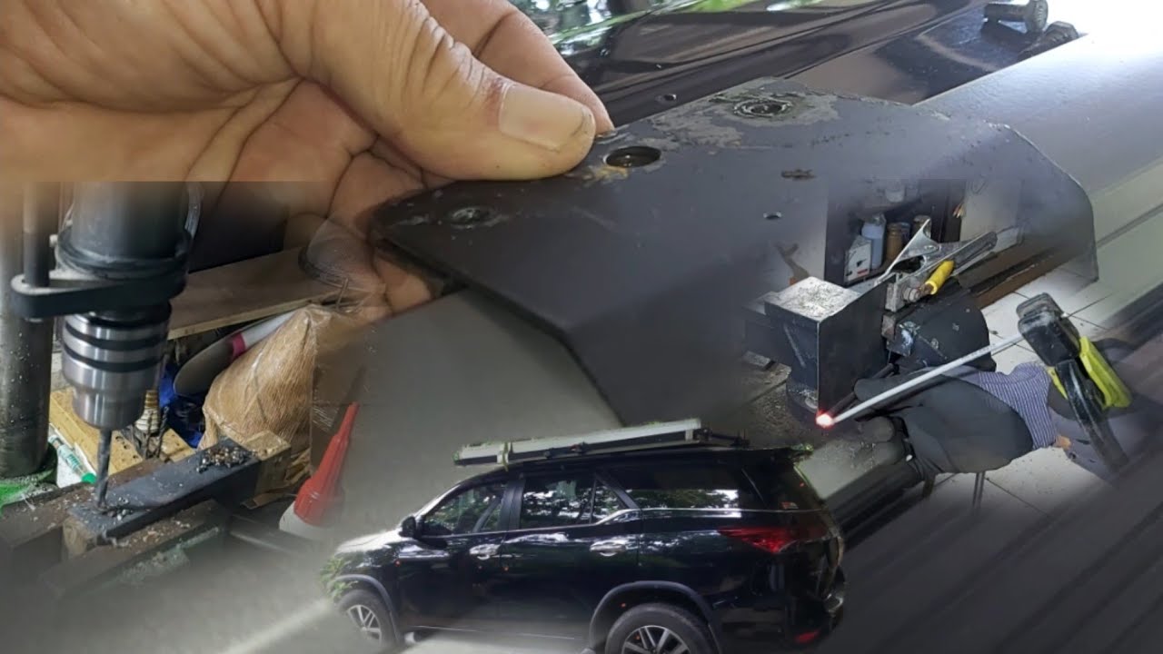 Membuat Sendiri Braket Roofrail Serbaguna di All New Fortuner