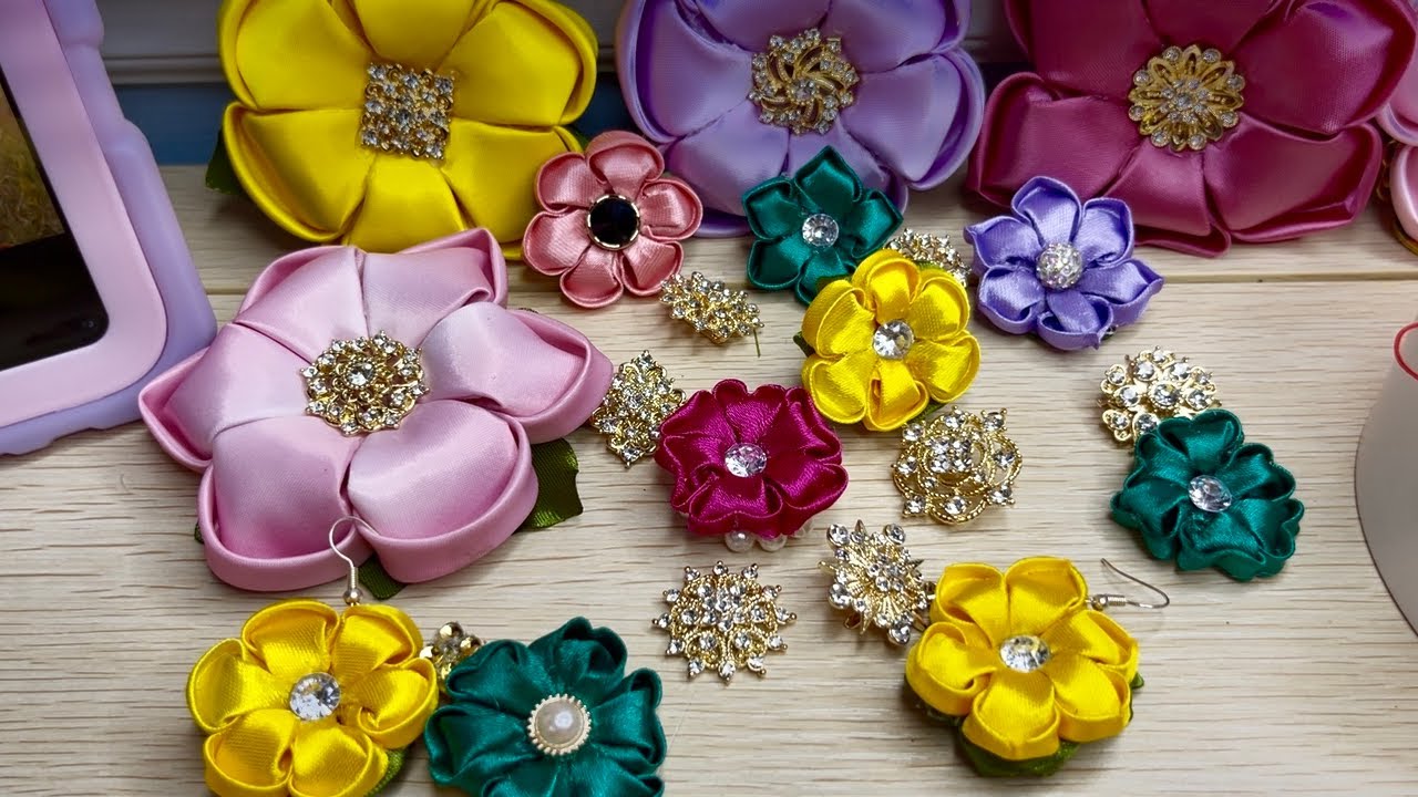 ANILLOS💍Y ARETES FACIL DE HACER  😻🫠 CON RIBBON Y POCO  PRESUPUESTO  