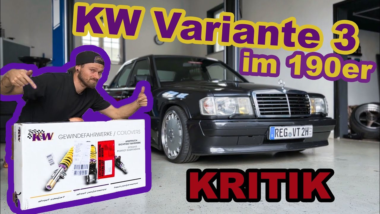 Huber`s Garage - KW Variante 3 im 190er - Pro und Kontra / Stilllegen der Niveauregelung