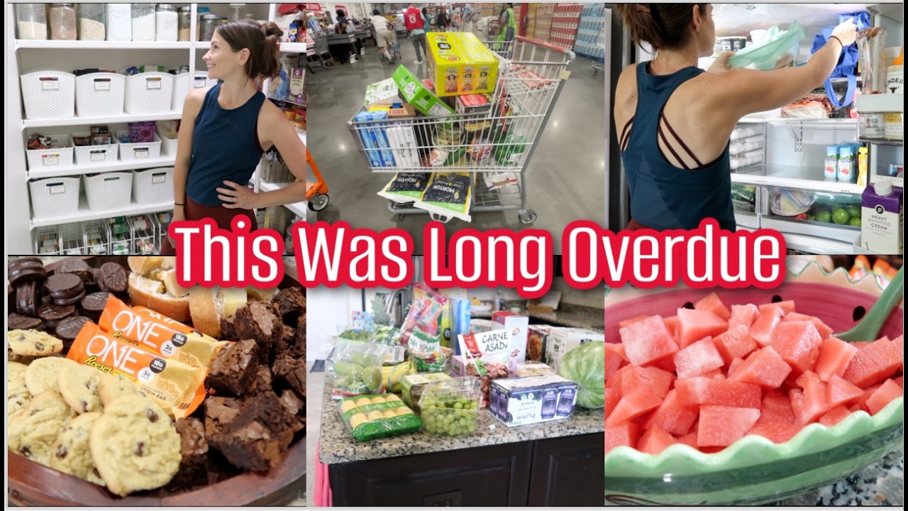 🛒 HUGE Costco Grocery Haul + Pantry Restock Clean Out & Organize | Fridge Clean Out | Real Life Mom
