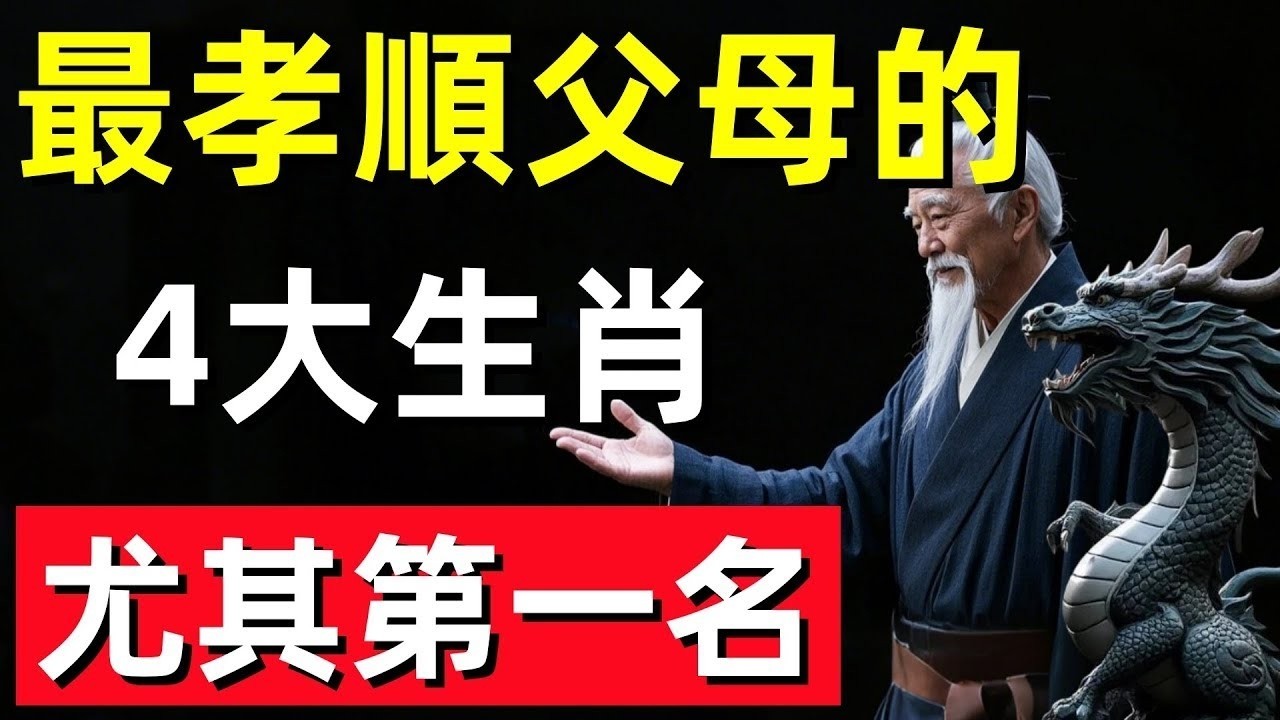 ＂最孝順的生肖：心地善良的4大生肖，尤其第一名最懂感恩父母！#修行思維 #修行 #福報 #禪 #道德經 #覺醒 #開悟 #禪修＂