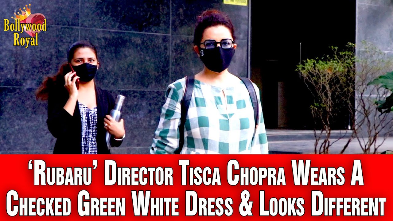 &lsquo;Rubaru&rsquo; Director Tisca Chopra Wears A Checked Green White Dress & Looks Different