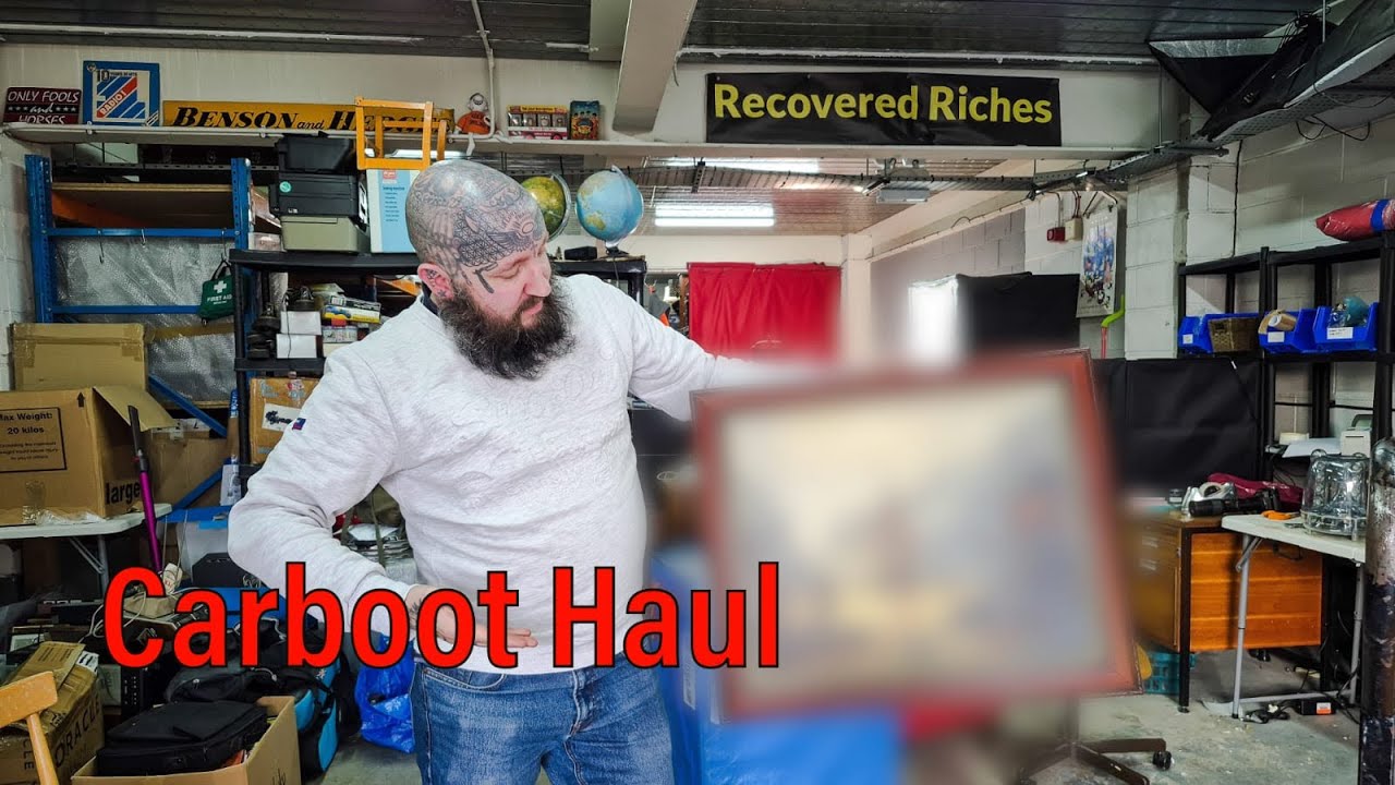 Surviving the Freezing Car Boot Trenches & A £500 Painting Found?!