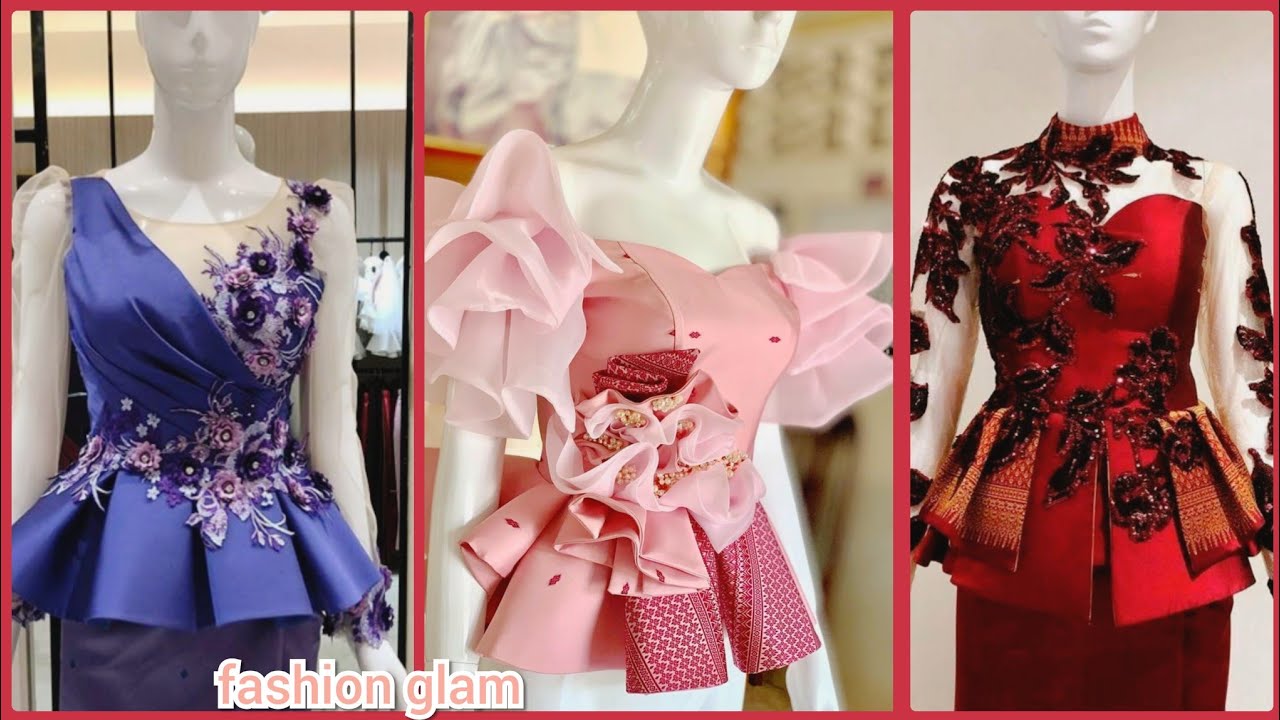 African Fashion Top & Blouse Dress/Cambodian Outfits Styles And Ideas For Women's