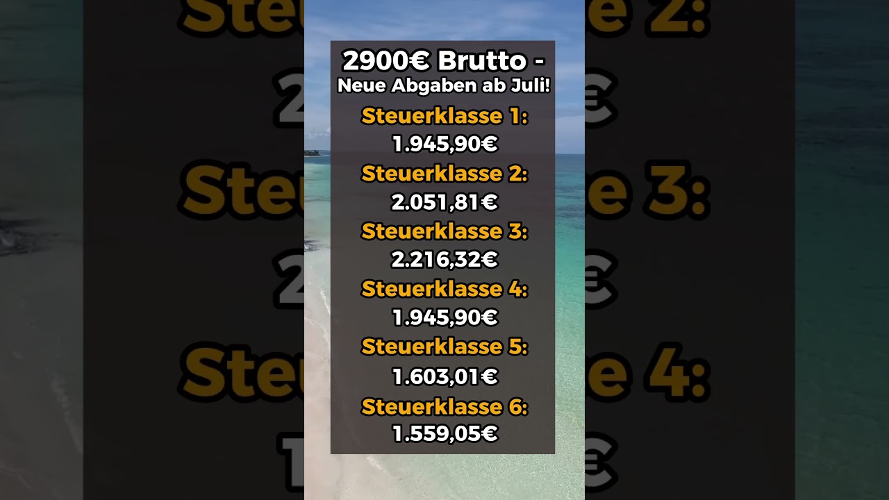 2900&euro; Brutto: Neue Abgaben ab Juli 2023!