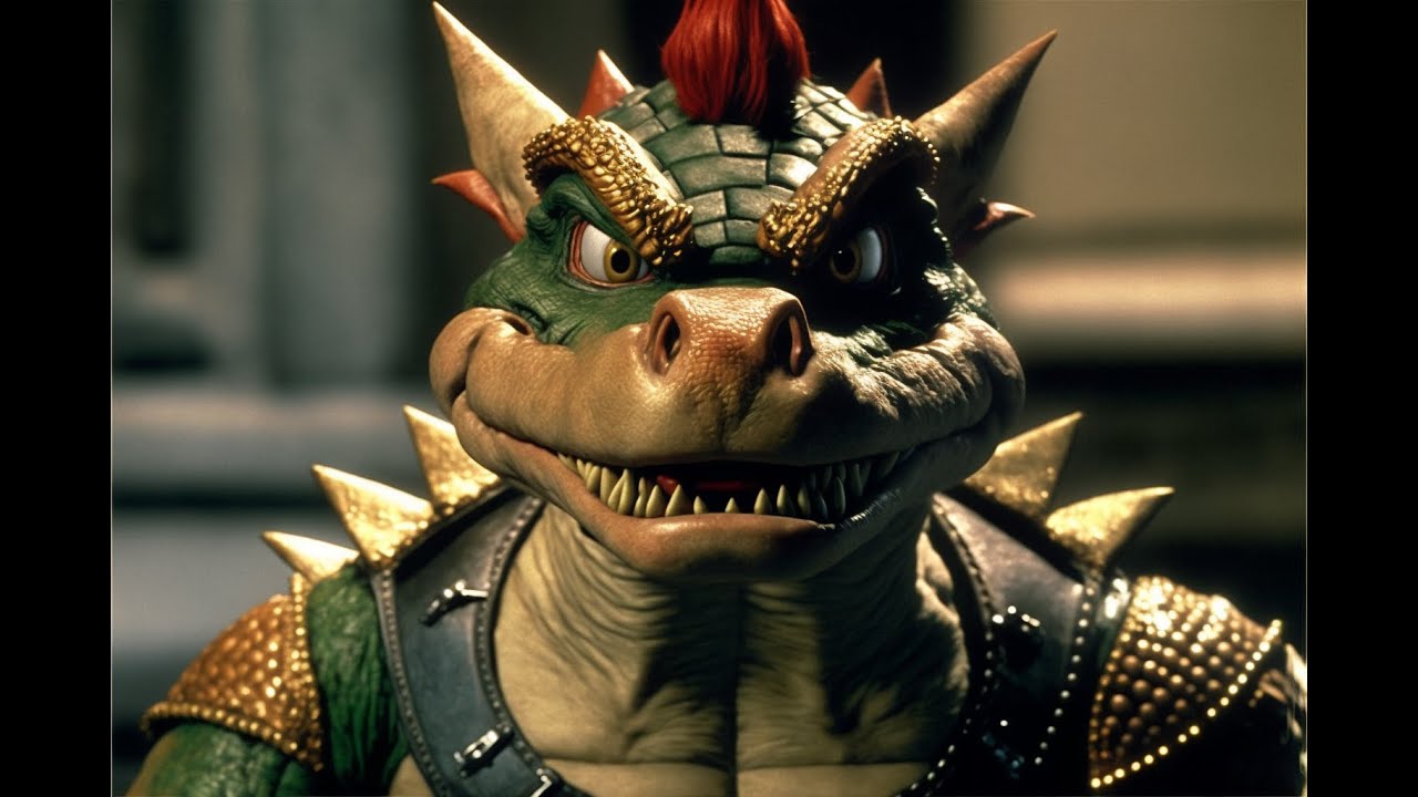 Super Mario as an 80s dark fantasy dark film