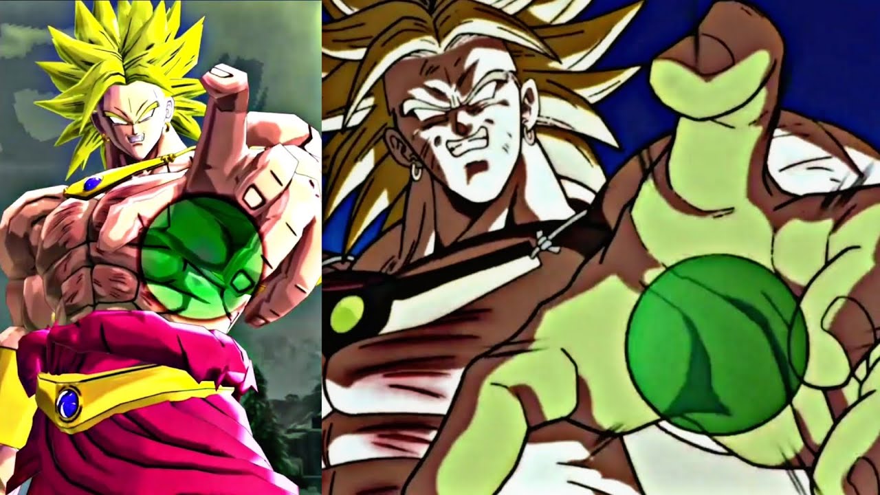 (SIDE BY SIDE) Legendary Super Saiyan Broly Reference 🔥!! IN DRAGON BALL LEGENDS l