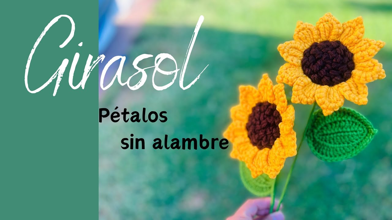 Girasol-Versión 3-Pétalo sin alambre.