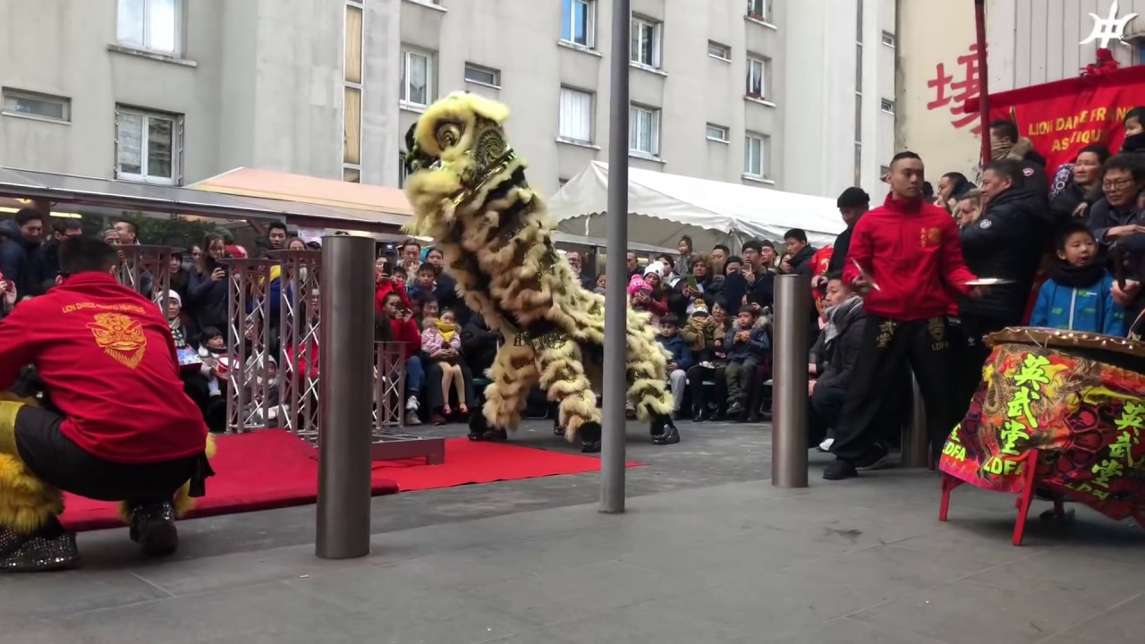Lion Dance Franco Asiatique 英武堂 (LDFA) - Nouvel An Chinois 2019 - Tang Frères - Florent & Jordan