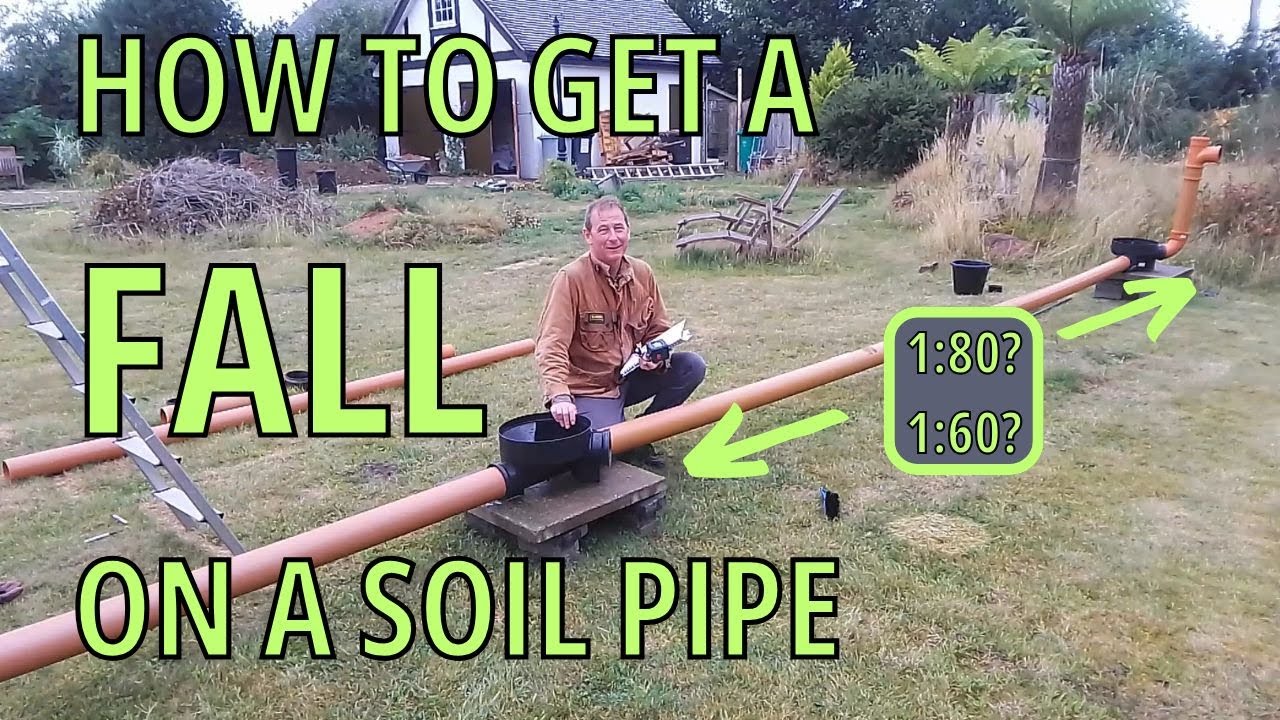 How to get the right FALL on your SOIL PIPE. (Foul Drainage Installation)