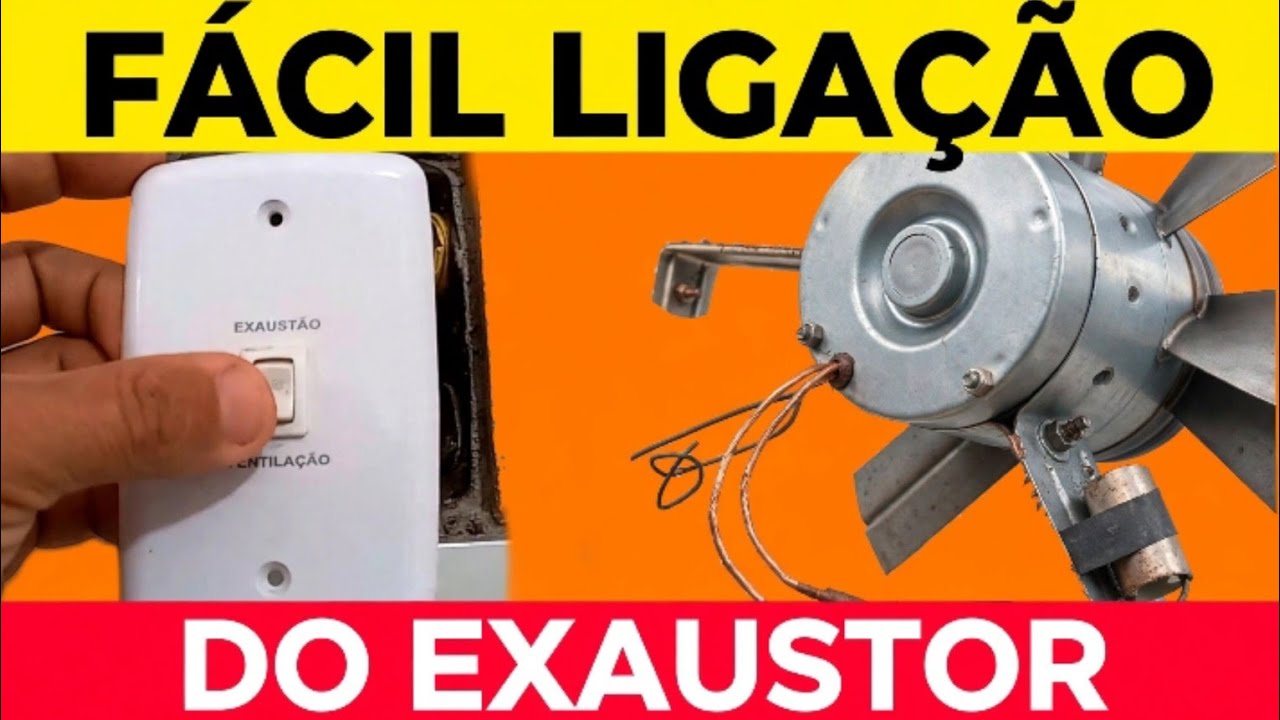 Como é feita a ligação de um exaustor em tensão de 220 volts