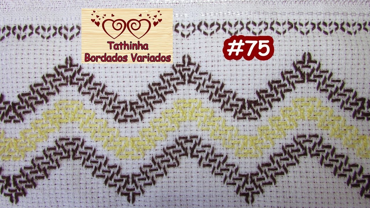 PONTO VAGONITE / PONTO IUGOSLAVO - Tathinha Bordados #75