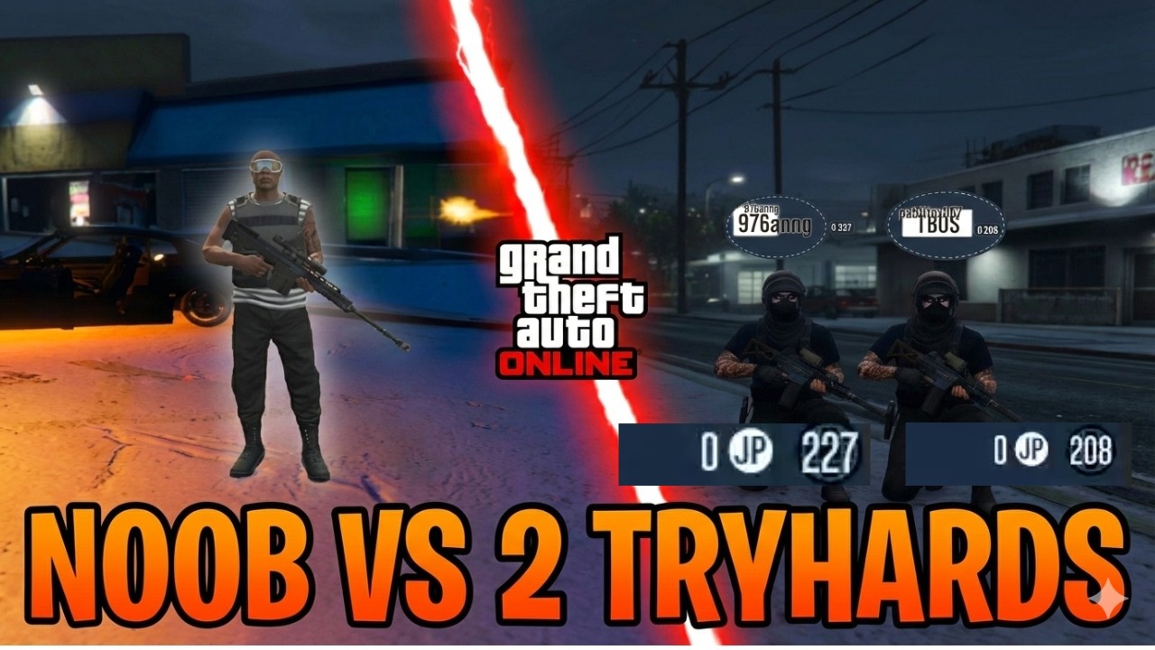 NOOB VS 2 TRYHARDS: La Guerra por la Mercadería 📦💥 - GTA V Online