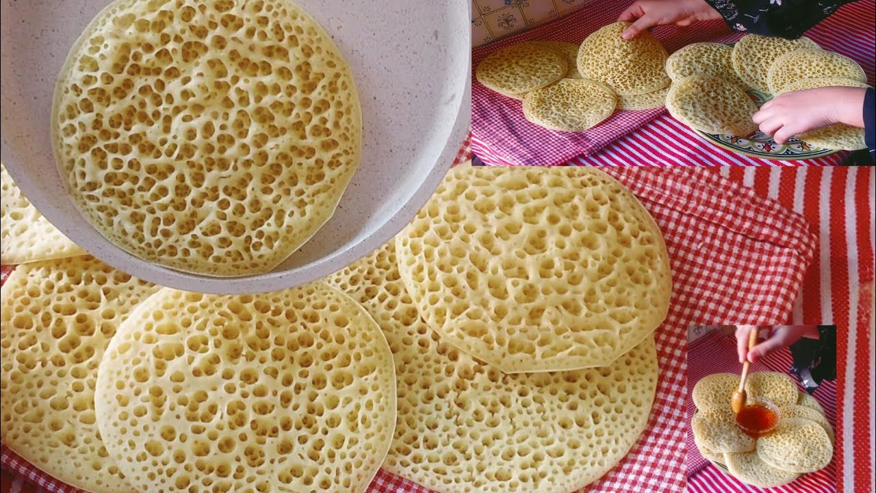 بغرير مع عائشة بدون دقيق وسريع التحضير