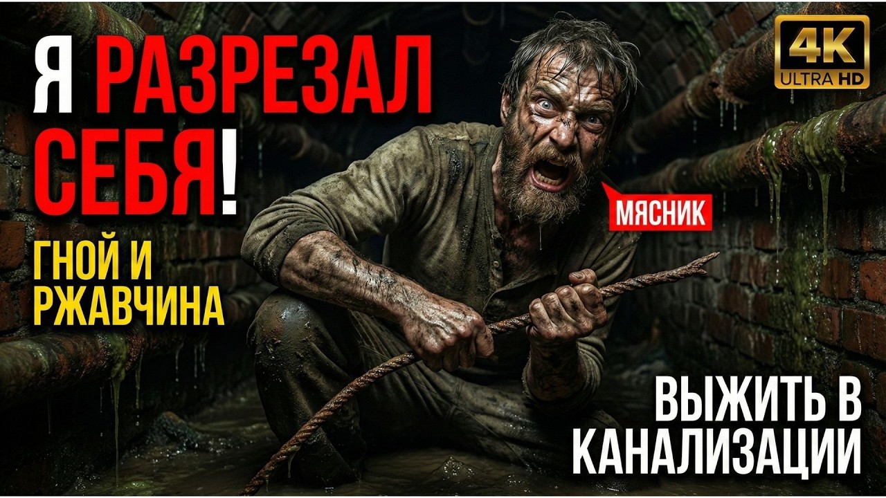 МЯСНИК В КАНАЛИЗАЦИИ: УЖАСАЮЩАЯ БОРЬБА ЗА ВЫЖИВАНИЕ И ОПЕРАЦИЯ БЕЗ НАРКОЗА