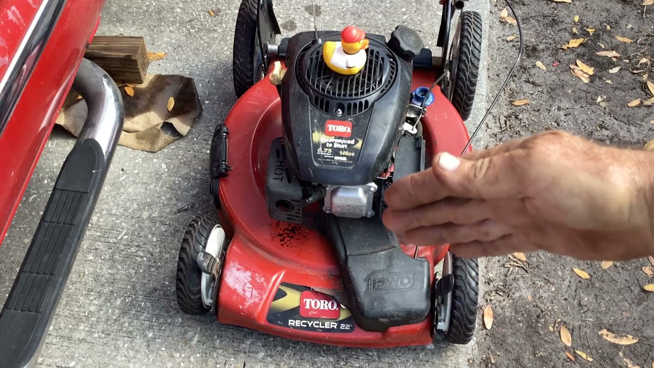 Happy Tuesday.!!!  2016 Toro Recycler Lawn Mower for $20.  Metal Scrapper said it was a Runner.!!!