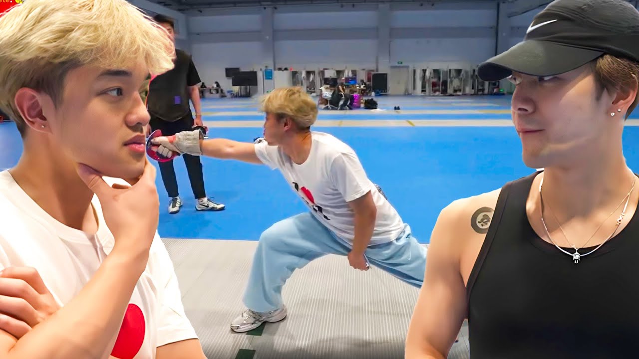 Jackson Wang Teach Jason Fencing!